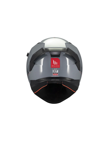 MT HELMETS Casco Integral BRAKER SV SOLID A12 Gris Brillo