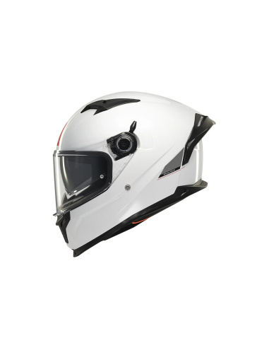 MT HELMETS Casco Integral BRAKER SV SOLID A0 Blanco Perla Brillo