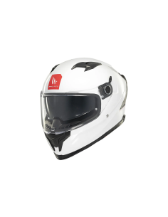 MT HELMETS Casco Integral BRAKER SV SOLID A0 Blanco Perla Brillo 2