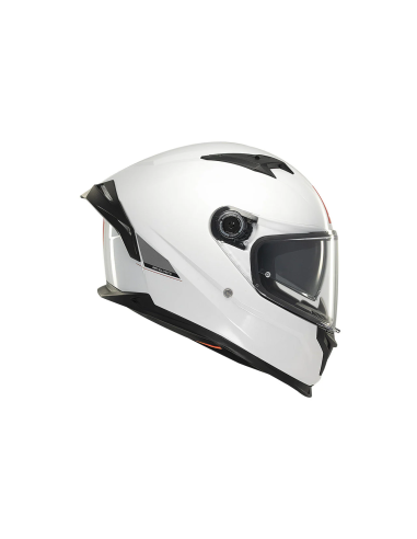 MT HELMETS Casco Integral BRAKER SV SOLID A0 Blanco Perla Brillo