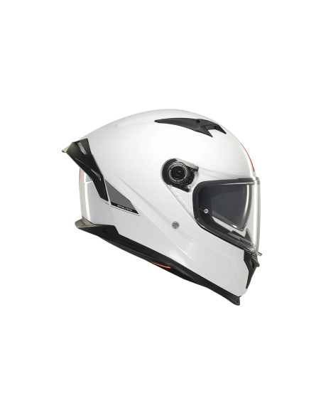 MT HELMETS Casco Integral BRAKER SV SOLID A0 Blanco Perla Brillo