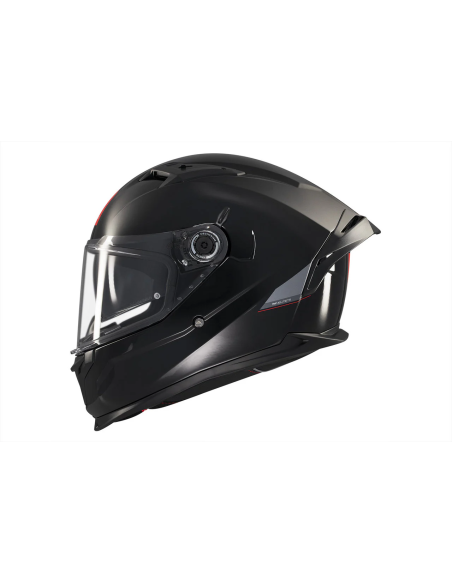 MT HELMETS Casco Integral BRAKER SV SOLID A1 Negro Brillo
