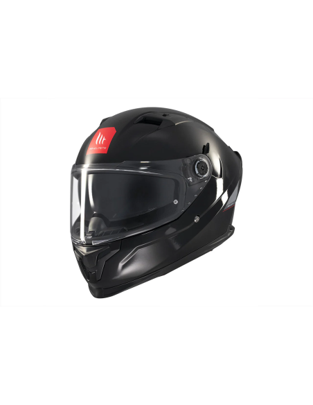 MT HELMETS Casco Integral BRAKER SV SOLID A1 Negro Brillo