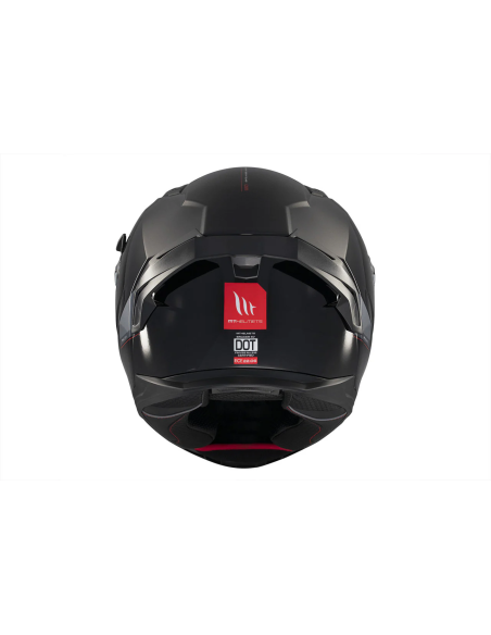 MT HELMETS Casco Integral BRAKER SV SOLID A1 Negro Brillo