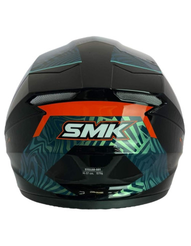 SMK HELMETS Casco Integral Modelo STELLAR FURY Decorado Brillo (GL257C)