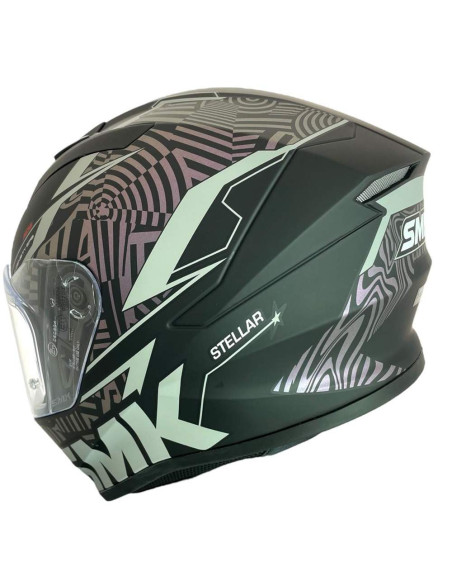 SMK HELMETS Casco Integral Modelo STELLAR FURY Decorado Mate (MA266C)
