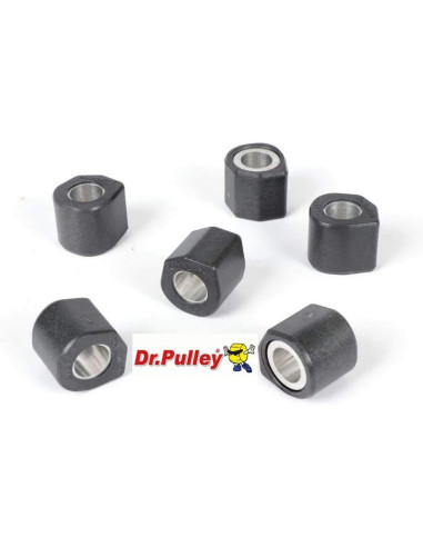 RODILLOS DR PULLEY BLACK PEARL SR CON MEDIDAS Y PESO SR 20X12 (x8) 10gr