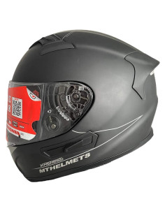 MT HELMETS Casco de OUTLET Exposición Integral KRE Negro Mate Talla L