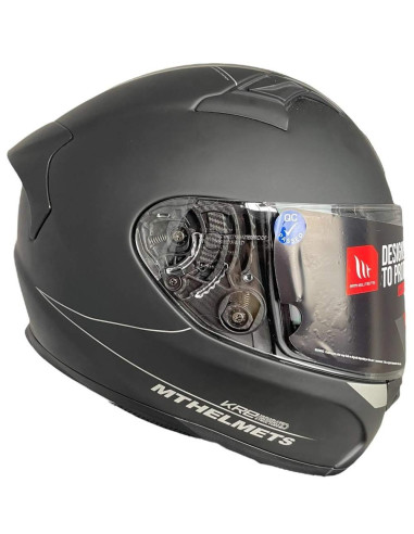 MT HELMETS Casco de OUTLET Exposición Integral KRE Negro Mate Talla L