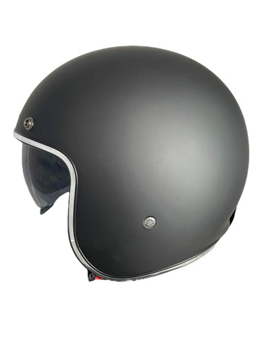 MT HELMETS Casco Jet de OUTLET Exposición LE MANS Negro Mate Talla M