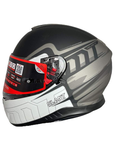 MT HELMETS Casco de OUTLET Exposición THUNDER 3 Negro y Blanco Talla XXL