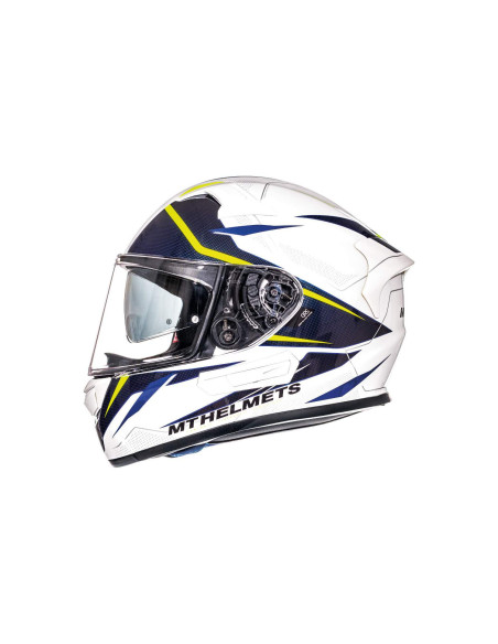 MT HELMETS KRE SV Casco de OUTLET INTREPID B3 Blanco y Amarillo Talla XS