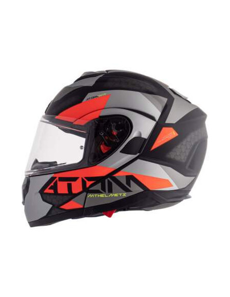 MT HELMETS Casco de OUTLET Exposición FU401SV ATOM SV W17 A5 Rojo Mate Talla S
