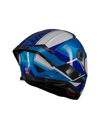 MT HELMETS Casco Integral THUNDER 4 SV FREEWAY A17 Azul Brillo
