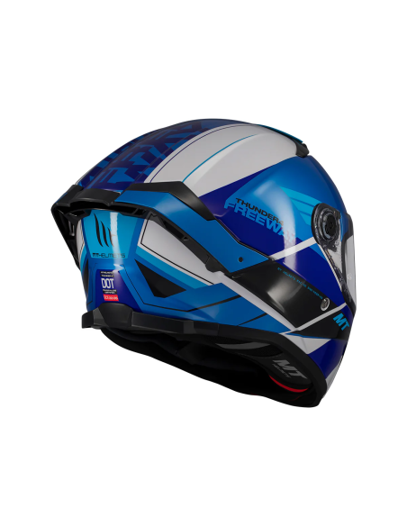 MT HELMETS Casco Integral THUNDER 4 SV FREEWAY A17 Azul Brillo