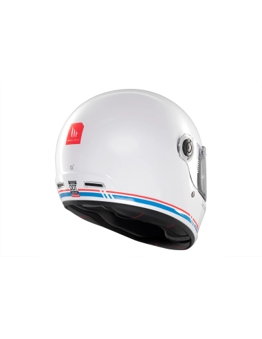 MT HELMETS Casco Integral JARAMA SV SOLID A7 Blanco Brillo