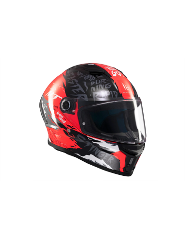 MT HELMETS Casco Integral STINGER 2 ARDENT C5 Rojo y Negro Brillo