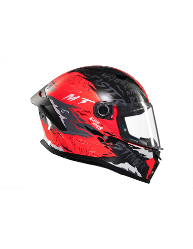 MT HELMETS Casco Integral STINGER 2 ARDENT C5 Rojo y Negro Brillo