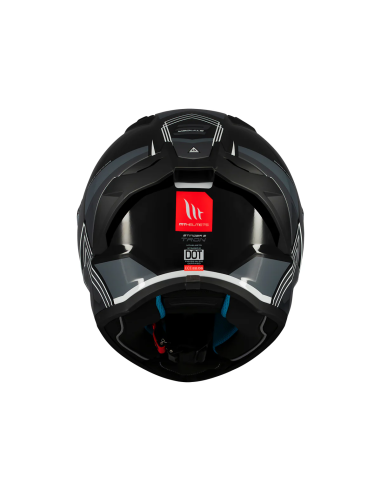 MT HELMETS Casco Integral STINGER 2 TRON B12 Negro Brillo
