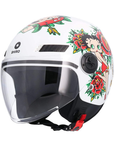 SHIRO HELMETS Casco de OUTLET La BETTY Blanco Talla XS/S