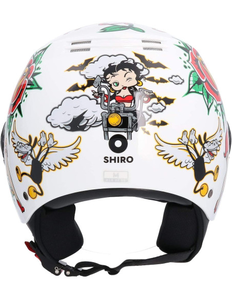 SHIRO HELMETS Casco de OUTLET La BETTY Blanco Talla XS/S