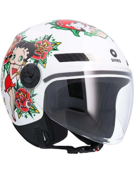 SHIRO HELMETS Casco de OUTLET La BETTY Blanco Talla XS/S