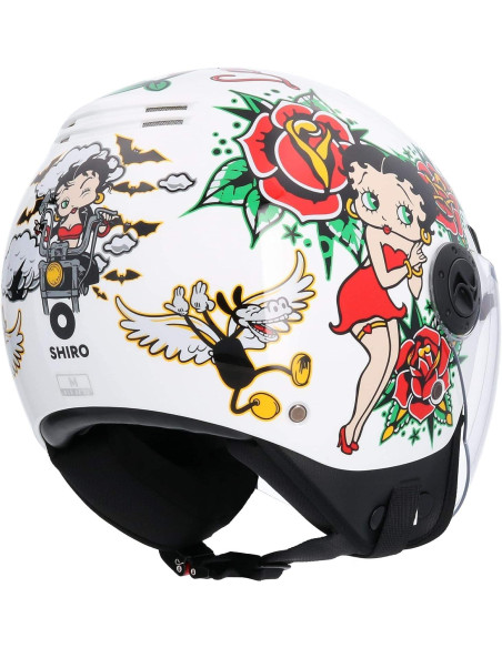 SHIRO HELMETS Casco de OUTLET La BETTY Blanco Talla XS/S