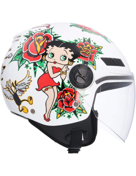 SHIRO HELMETS Casco de OUTLET La BETTY Blanco Talla XS/S