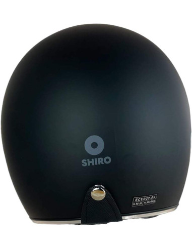 SHIRO HELMETS Casco de OUTLET JET SAGA FLOWER Negro Talla XS