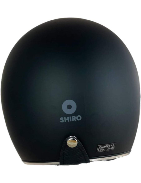 SHIRO HELMETS Casco de OUTLET JET SAGA FLOWER Negro Talla XS