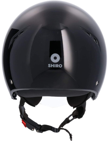 SHIRO HELMETS Casco de OUTLET JET TOKIO SH-64 Negro Brillo Talla S