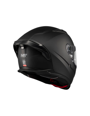 MT HELMETS Casco Integral Braker SV Pure A1 Negro Mate Totalmente Homologado