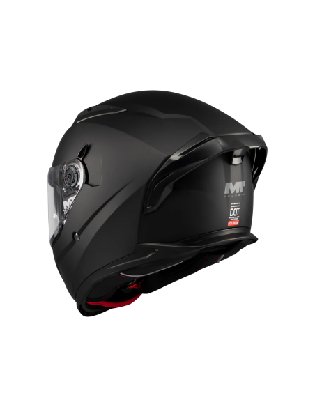 MT HELMETS Casco Integral Braker SV Pure A1 Negro Mate Totalmente Homologado