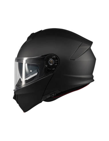 MT HELMETS Casco Modular GENESIS SV Pure A1 Negro Mate Totalmente Homologado