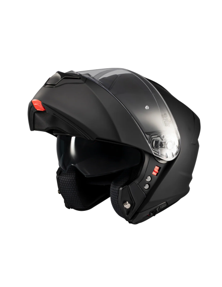 MT HELMETS Casco Modular GENESIS SV Pure A1 Negro Mate Totalmente Homologado