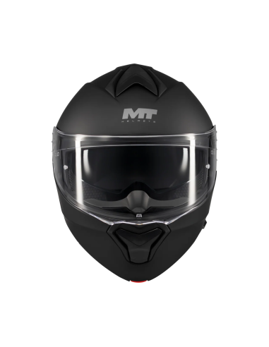 MT HELMETS Casco Modular GENESIS SV Pure A1 Negro Mate Totalmente Homologado