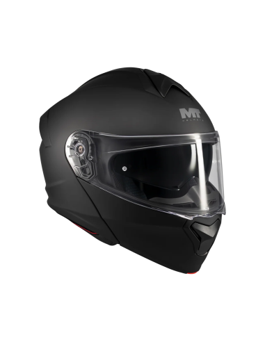 MT HELMETS Casco Modular GENESIS SV Pure A1 Negro Mate Totalmente Homologado