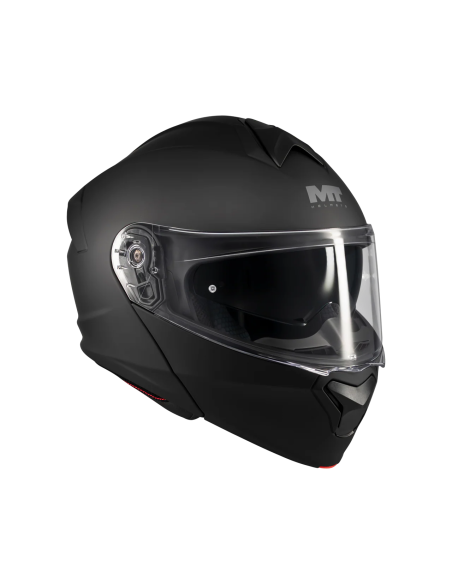MT HELMETS Casco Modular GENESIS SV Pure A1 Negro Mate Totalmente Homologado
