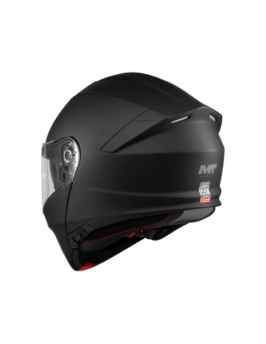 MT HELMETS Casco Modular GENESIS SV Pure A1 Negro Mate Totalmente Homologado