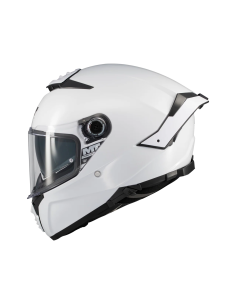MT HELMETS Casco Integral THUNDER 4 SV Pure A0 Blanco Brillo Totalmente Homologado