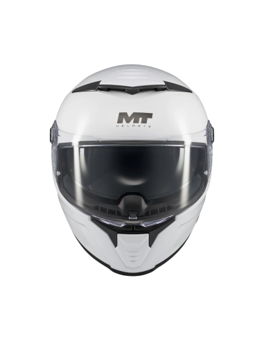 MT HELMETS Casco Integral THUNDER 4 SV Pure A0 Blanco Brillo Totalmente Homologado