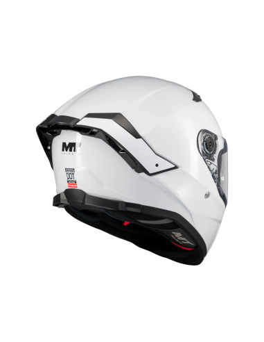 MT HELMETS Casco Integral THUNDER 4 SV Pure A0 Blanco Brillo Totalmente Homologado