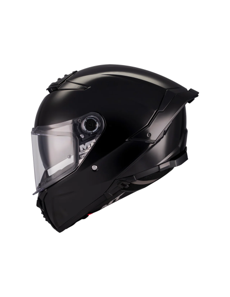 MT HELMETS Casco Integral THUNDER 4 SV Pure A1 Negro Brillo Totalmente Homologado