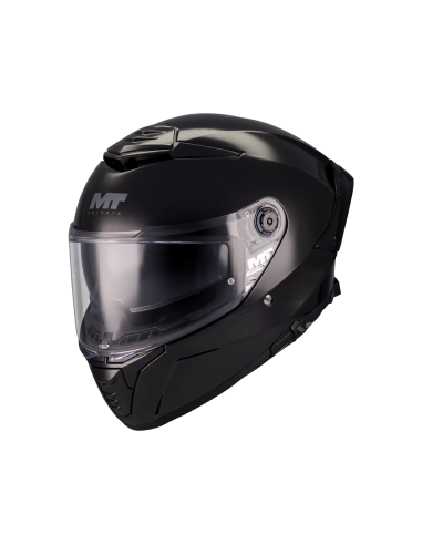 MT HELMETS Casco Integral THUNDER 4 SV Pure A1 Negro Brillo Totalmente Homologado