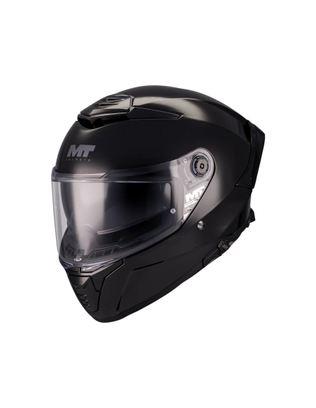 MT HELMETS Casco Integral THUNDER 4 SV Pure A1 Negro Brillo Totalmente Homologado