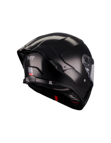MT HELMETS Casco Integral THUNDER 4 SV Pure A1 Negro Brillo Totalmente Homologado