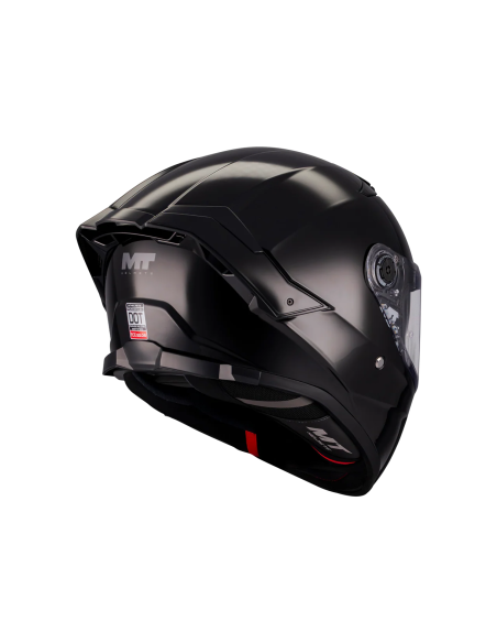 MT HELMETS Casco Integral THUNDER 4 SV Pure A1 Negro Brillo Totalmente Homologado