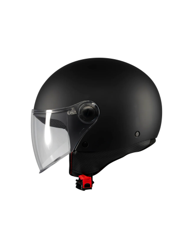 MT HELMETS Casco Jet STREET S Pure A1 Negro Mate Totalmente Homologado