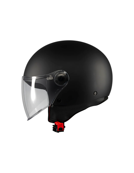 MT HELMETS Casco Jet STREET S Pure A1 Negro Mate Totalmente Homologado