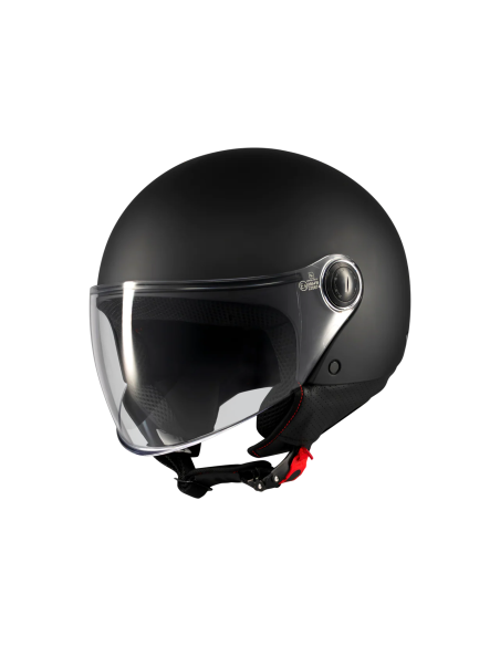 MT HELMETS Casco Jet STREET S Pure A1 Negro Mate Totalmente Homologado